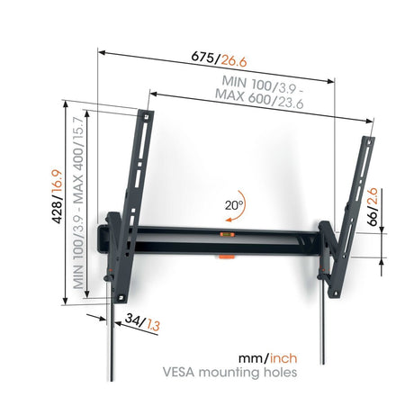 Vogel's TVM 3615 TILT LARGE WALL MOUNT