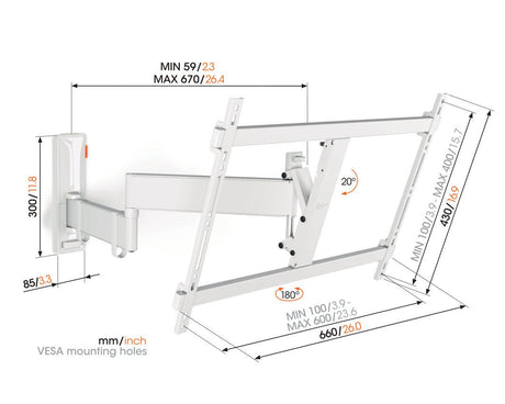 Vogel's TVM 3645 FULL MOTION+ L WALL MOUNT