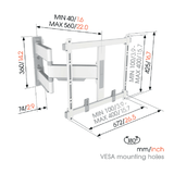 Vogel's TVM 5445 Draaibare tv-beugel 32 -65 inch