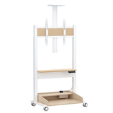 DQ Wall-Support Zelos blanco Móvil – Soporte Tv de pie eléctrico