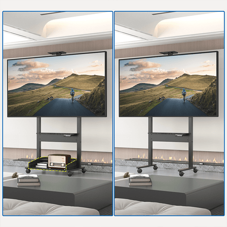 DQ Wall-Support Zelos black Mobile – Elektrischer Stand-TV-Ständer